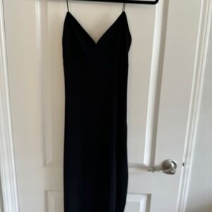 Windsor Black Spaghetti Strap Slip Dress